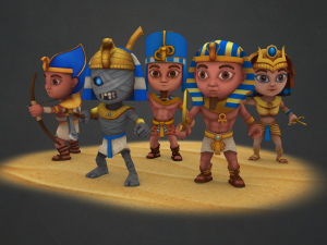 warrior pack three tribes 3D 모델