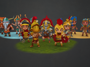 warrior pack three tribes 3D 모델