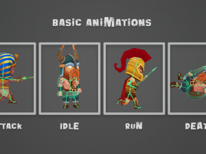 free ancient warriors 3D Model