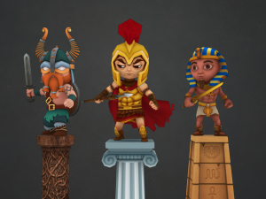 free ancient warriors 3D Model