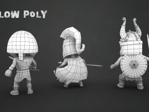 free ancient warriors 3D Model
