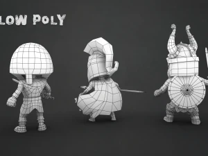 free ancient warriors 3D Model