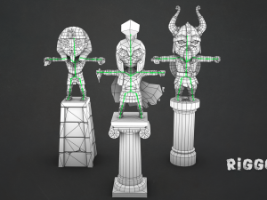 free ancient warriors 3D Model
