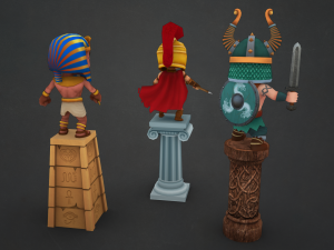free ancient warriors 3D Model