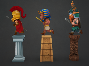 free ancient warriors 3D Model