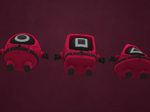 squid game guys - geometric 3D Print Model