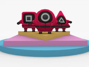 squid game guys - geometric 3D Print Model