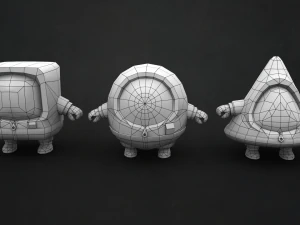 squid game guys - geometric 3D Print Model