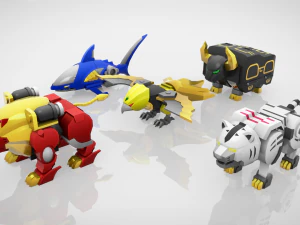 Gaoking - wilde Kraft 3D Modell