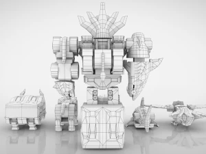 Gaoking - wilde Kraft 3D Modell