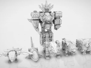 Gaoking - wilde Kraft 3D Modell