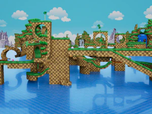 Sonic BUILDER 3D Modell