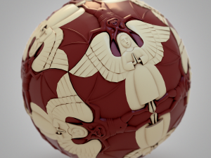 Angels and Devils TRANSFORMING - Escher 3D Model