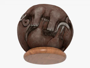 Pr&auml;historische Kugel 3D Modell