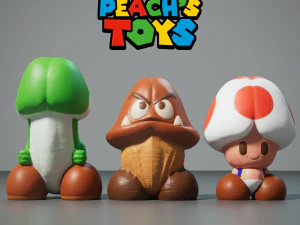 Şeftali oyuncakları 3D Baskı Modeli