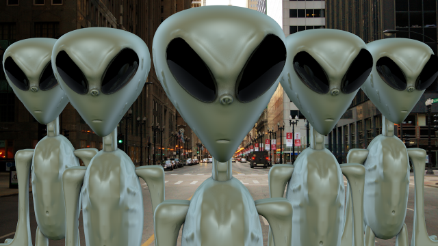 alien 3D 모델 .c4d .max .obj .3ds .fbx .stl .blend 