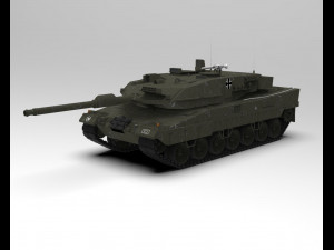 Leopard 2A6 Tank 3D Model