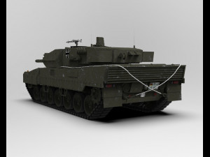 Leopard 2A6 Tank Modello 3D