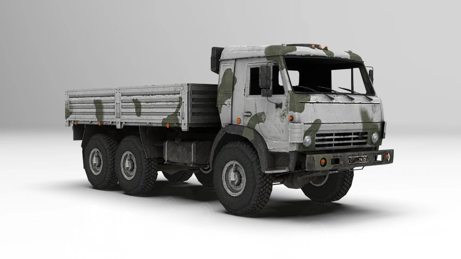 Kamaz-inverno Modello 3D .c4d .max .obj .3ds .fbx .stl .blend 