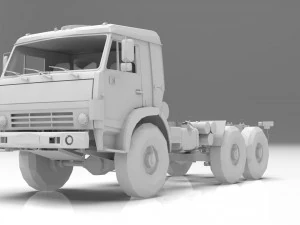 Kamaz-inverno Modello 3D