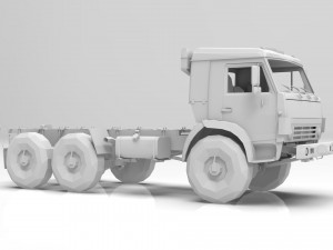 Kamaz-winter 3Dモデル