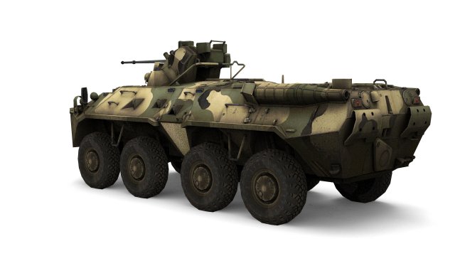 BTR-80 Russian APC 3D 模型 .c4d .max .obj .3ds .fbx .stl .blend 