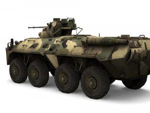 Rosyjski transporter opancerzony BTR-80 Model 3D