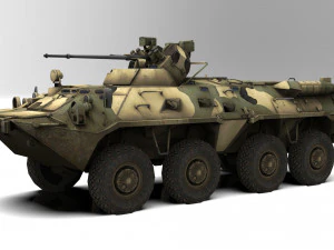 BTR-80 Russian APC 3D Model