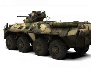 BTR-80 Russian APC 3D Model