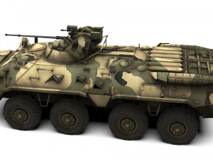 BTR-80 Russian APC 3D Model