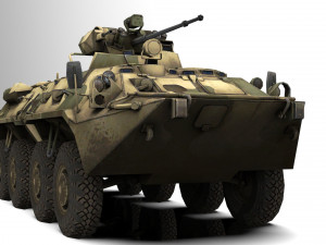 BTR-80 Russian APC 3D 模型
