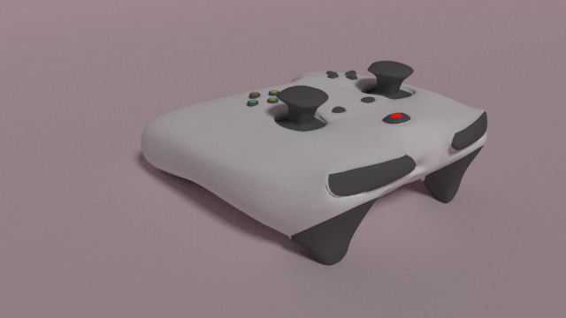xbox 1 style remote 3D Model .c4d .max .obj .3ds .fbx .stl .blend 