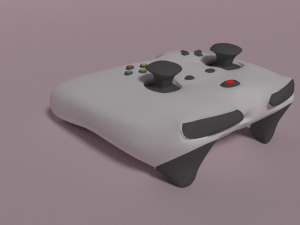 xbox 1 style remote 3D Model