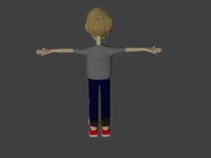 male cartoon style character Modelo 3D