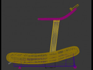 curved assualt treadmill 3D Model