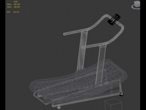 curved assualt treadmill 3D Model