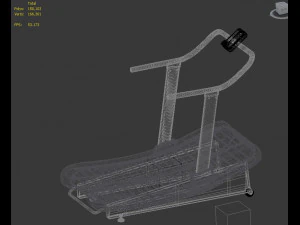 curved assualt treadmill 3D Model