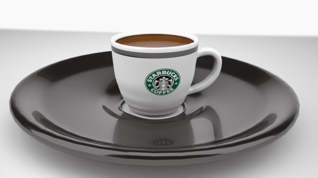 starbucks caffe cup 3D Модель .c4d .max .obj .3ds .fbx .stl .blend 