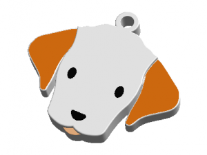 keychain mr dog 3D 프린트 모델
