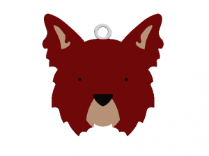 keychain mr dog Modelo de impresión 3D