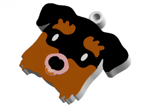 portachiavi signor cane Modello di stampa 3D