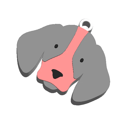 keychain mr dog 3D Print Model .c4d .max .obj .3ds .fbx .stl .blend 