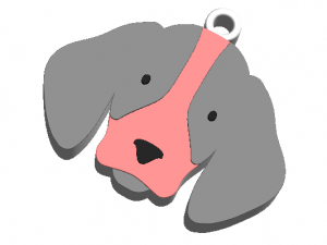 keychain mr dog 3D Print Model