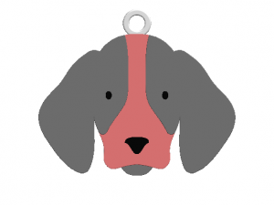 keychain mr dog 3D 프린트 모델