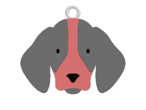 钥匙扣狗先生 3D 打印模型