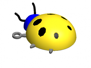 keychain lady bird 3D 프린트 모델
