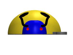 keychain lady bird 3D Print Model