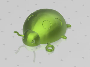keychain lady bird 3D Print Model
