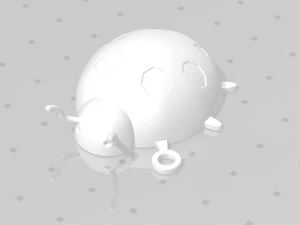 keychain lady bird 3D Print Model