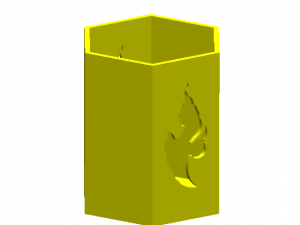 hexagon box with thai pattern 3D Print Model